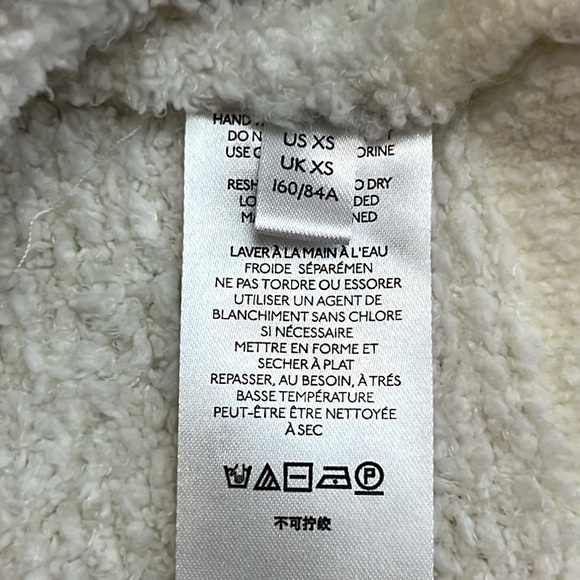 PILCRO anthropology Fleece zip coastal chunky Turtleneck Sweater SZ XS - Picture 6 of 6